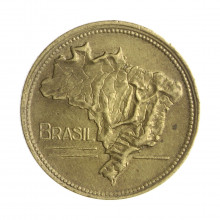 Moeda V-241b 2 Cruzeiros 1945  MBC/SOB  S/Sigla Bronze Alumínio  Ø25mm 8gr.