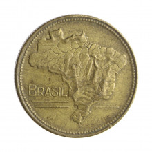 Moeda V-241b 2 Cruzeiros 1945  MBC  S/Sigla Bronze Alumínio  Ø25mm 8gr.