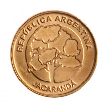 Moeda KM#186 1 Peso 2017 SOB Argentina América Aço R Cobre Ø20mm 4,3gr.