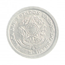 Moeda V-268 20 Centavos 1961 FC Data Difícil Alumínio Ø19mm 1,4gr.