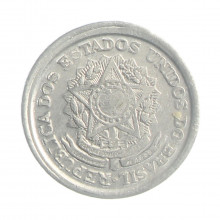Moeda V-263 20 Centavos 1956 SOB Alumínio Ø19mm 1,4gr.