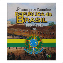 Álbum para Moedas República do Brasil 1889 - 1942 Réis