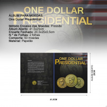 Álbum para Moedas One Dollar Presidential