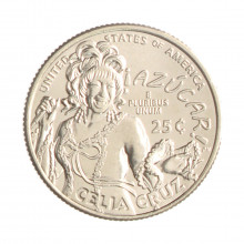 Moeda KM#788 Quarter Dollar Célia Cruz 2024 D FC USA América Cupro Níquel Ø24,26mm 5,67gr.