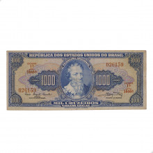 Cédula C-054 1000 Cruzeiros 1961 MBC