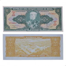Cédula C-062 2 Cruzeiros 1956 SOB/FE