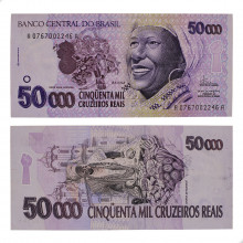 Cédula C-240 50000 Cruzeiros Reais 1994 SOB/FE
