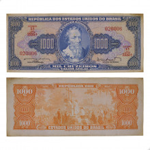 Cédula C-055 1000 Cruzeiros 1962 MBC
