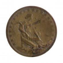 Moeda V-131 1000 Réis 1928 MBC Bronze Alumínio Ø27mm 8gr.