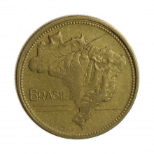 Moeda V-242 2 Cruzeiros 1946  BC/MBC Bronze Alumínio  Ø25mm 8gr.
