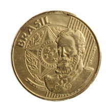 Moeda V-523 25 Centavos 2003  MBC+   Aço R Bronze  Ø25mm 7,5gr.