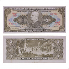 Cédula C-068 5 Cruzeiros 1956 BC