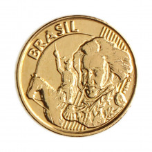 Moeda V-508 10 Centavos 2015 MBC+ Aço R Bronze Ø20mm 4,8gr.