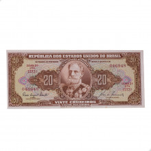 Cédula C-087 20 Cruzeiros 1960 SOB