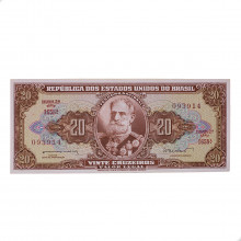 Cédula C-088 20 Cruzeiros 1962 SOB