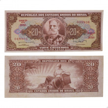 Cédula C-088 20 Cruzeiros 1962 MBC