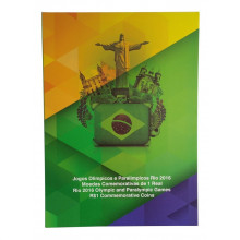 Álbum para Moedas Olímpicas Rio 2016 Com Acrílico