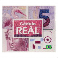 Folder Encarte para Cédula de 5 Reais Descritivo 2ª Família