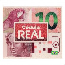 Folder Encarte para Cédula de 10 Reais Descritivo 2ª Família