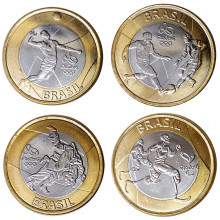 Set 4 Moedas Olimpíadas FC 2015 3ª Tiragem