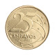 Moeda 25 Centavos 2025 FC  Aço Revestido de Bronze Ø25mm 7,5gr.