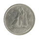 Moeda KM#77.1 10 Cents 1975 MBC Canadá América Rainha Elizabeth Níquel Ø18,03mm 2,07gr.