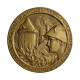 Medalha 08B/KP53 1952  MBC+ Brasil América IV Exposição de Flores e Frutos Petrópolis Estado do Rio Bronze Ø49mm 71gr.