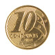 Moeda V-517 10 Centavos 2024 MBC Aço Revestido de Bronze Ø20mm 4,8gr.