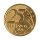 Moeda V-544 25 Centavos 2024 FC  Aço Revestido de Bronze Ø25mm 7,5gr.