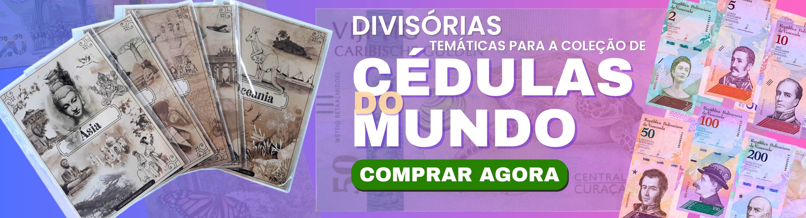 Divisórias Cédulas do Mundo