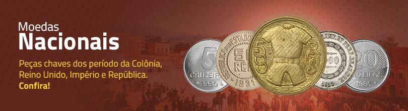 Moedas Nacionais: Pe&ccedil;as chaves dos per&iacute;odo da Col&ocirc;nia,  Reino Unido, Imp&eacute;rio e Rep&uacute;blica.  Confira!