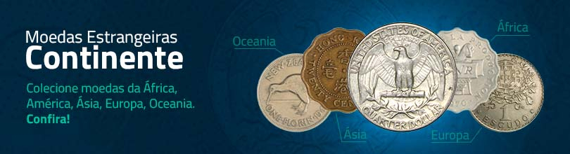 Moedas Estrangeiras Continentes
