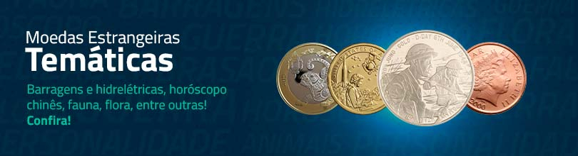 Moedas Estrangeiras Principais Tem&aacute;ticas